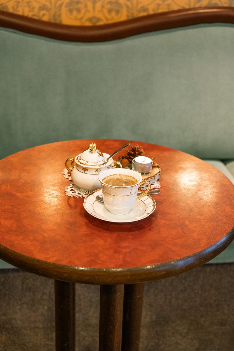 Nostalgische Einrichtung im Kaffeehaus Stralsund