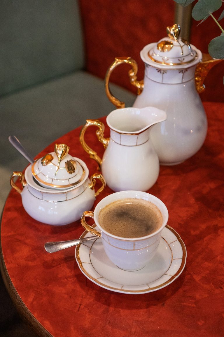 Frisch aufgebrühter Kaffee im Kaffeehaus Stralsund